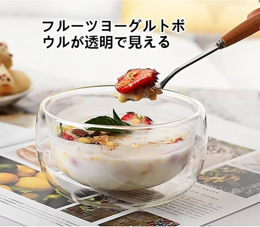 Amazon.co.jp: Zetify ペアセット デザート 二層 ダブル 小鉢
